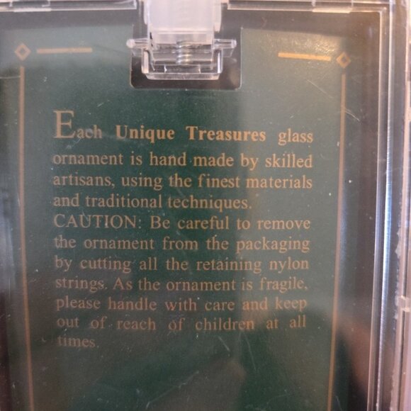 Drummer Glass Gingerbread Man Christmas Ornament In Case 3 Inches Tall - Picture 9 of 9